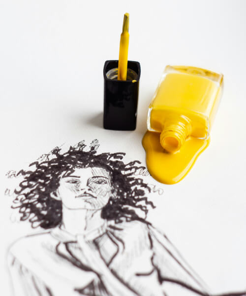 Premium gel polish bottle